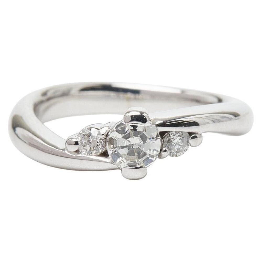 Unbranded Diamond 18K White Gold Ring Silver